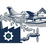 Bombardier d'eau français FF72 en vol, flotteurs et ATR 72 modifié