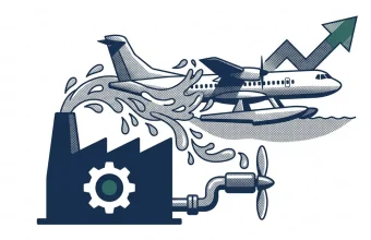 Bombardier d'eau français FF72 en vol, flotteurs et ATR 72 modifié