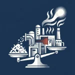 Chantier d'unité de valorisation énergétique avec logo Eiffage en arrière-plan