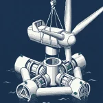 usine éoliennes offshore france — illustration