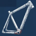 Cadre de vélo en composite à fibres naturelles développé par ST GROUP.
