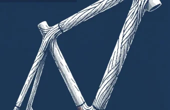 Cadre de vélo en composite à fibres naturelles développé par ST GROUP.