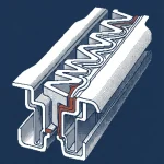 Logo de Compagnie de Saint‑Gobain et illustration d'infrastructures routières et ponts.